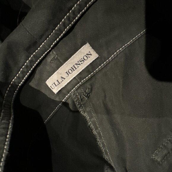 Ulla Johnson Rowen Pants Cotton Dark Greenish Black *Flawed* Size 2 - Picture 5 of 5